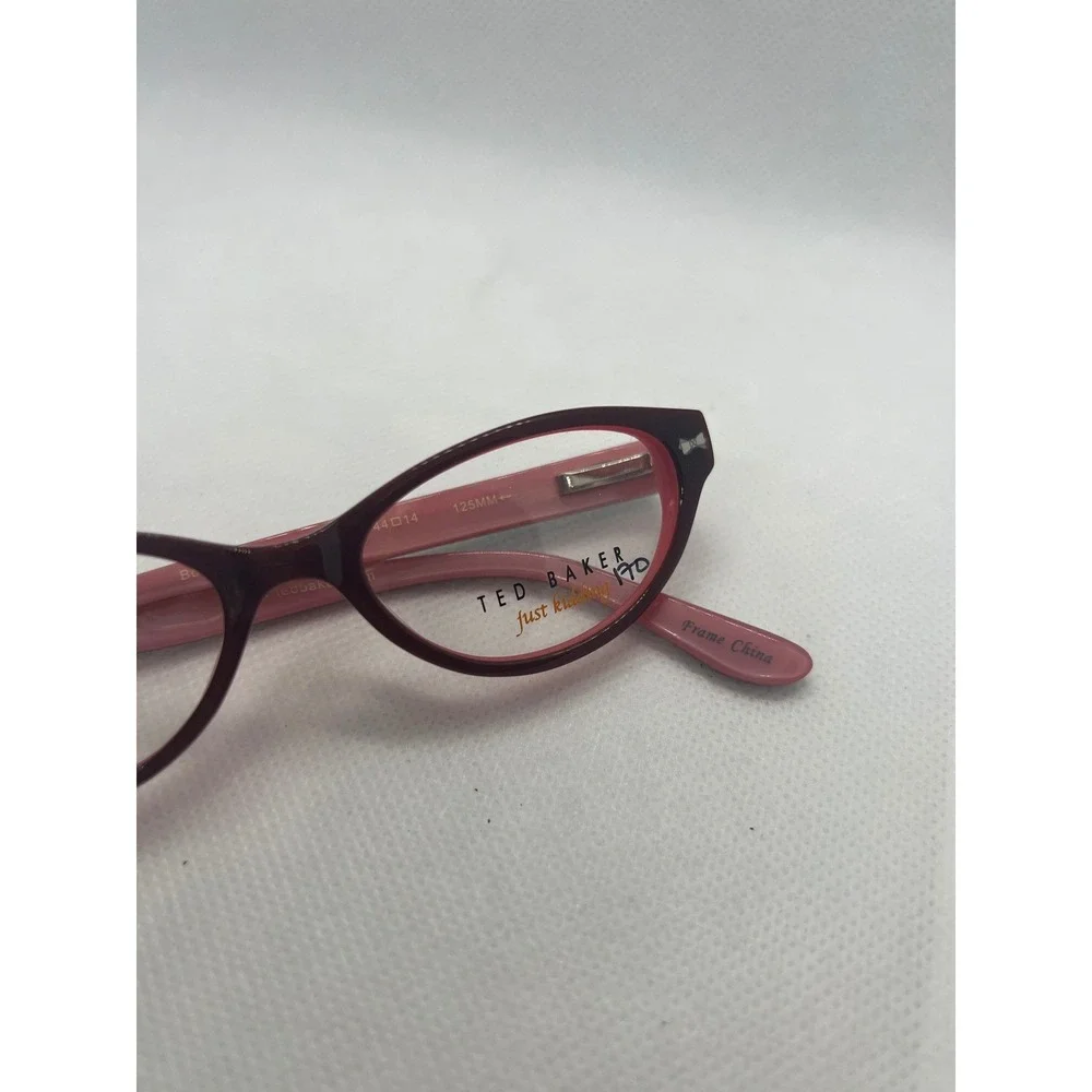 Ted Baker London Kids Bow Road B906 BUR Burgundy Glasses Frames 44/14